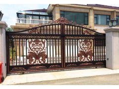 中式古典鋁藝門 高檔別墅小區(qū)公寓平開門 鋁合金防盜門