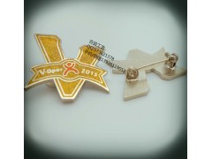 大眾點(diǎn)評(píng)公司LOGO徽章、上海亮粉徽章、南昌金屬滴膠徽章廠家