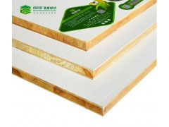 10大板材品牌百的寶E0級杉木芯生態(tài)板衣柜家具板材深雕暖白