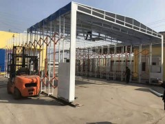 山東偉航環(huán)保移動(dòng)伸縮式噴烤漆房，汽車噴烤房，家具噴烤漆房