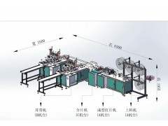 全自動口罩機/全自動平面口罩生產(chǎn)線/一拖二醫(yī)用口罩機生產(chǎn)線