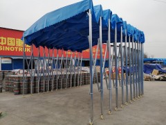 戶外大型鋼結(jié)構(gòu)雨棚伸縮防疫隔離帳篷排檔推拉式雨棚移動(dòng)