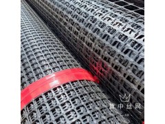 土工格柵公路用自粘式玻纖格柵加筋鋼絲鋼塑塑料單向雙向路基護坡