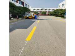 蘇州車道標(biāo)線，蘇州單車道熱熔劃線價(jià)格，雙黃線圖片