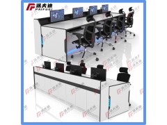 廠家指揮中心科技感燈帶操作臺監(jiān)控臺控制臺調(diào)度臺新款工作臺
