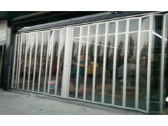 河北任丘宏天水晶折疊門，水晶卷簾門