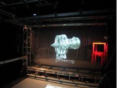 高清45度全息幻影成像膜-裸眼3D立體幻影成像屏幕舞臺(tái)膜