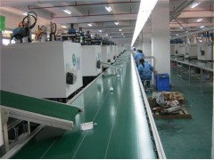 注塑機匯合皮帶流水線