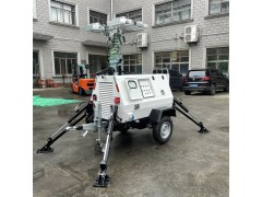 全液壓移動(dòng)式升降照明燈塔，拖車式應(yīng)急照明系統(tǒng)