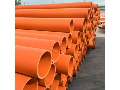 MPP電力管橘紅頂管拖拉管 耐高溫抗沖擊 非開挖直埋工程管道